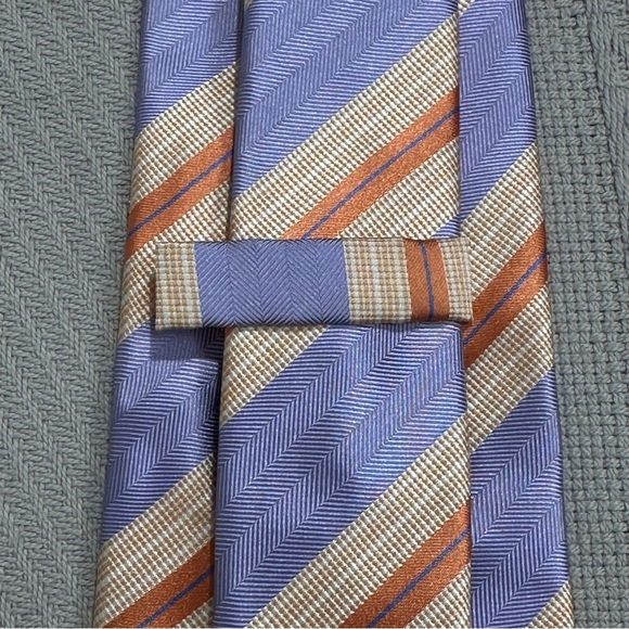 Lincs David Chu 100% silk necktie, made in Italy, spring colors - Picture 4 of 6